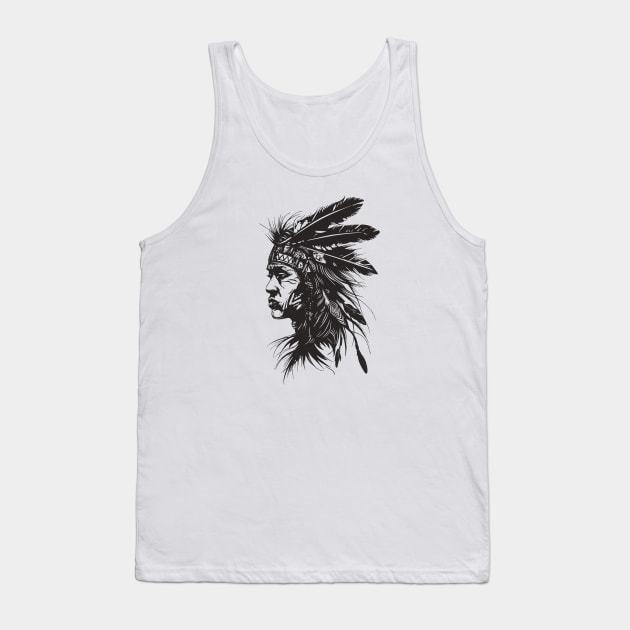 Indigenous American Woman Tank Top by Wintrly